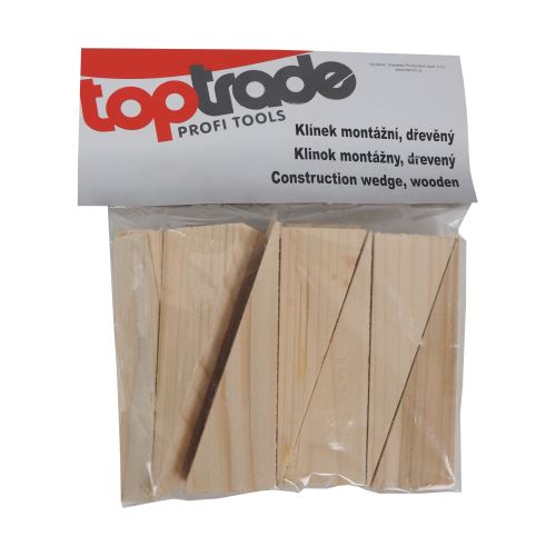 TOPTRADE klinky drevené, montážne, balenie 15 ks, 150 x 20 x 50 - 1 mm (5)