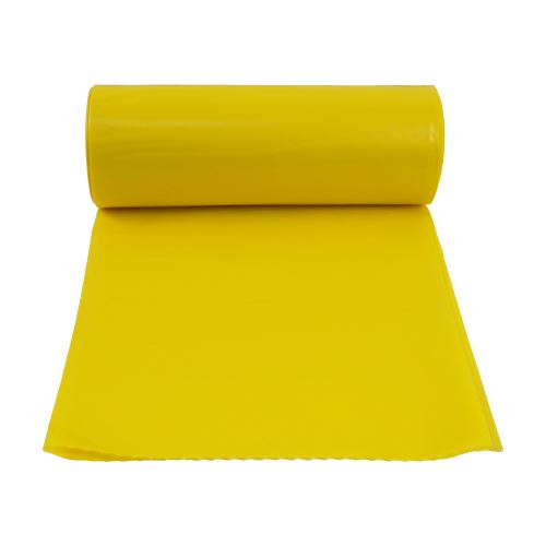 TOPTRADE vrecia na triedený odpad, recyklačné, žlté, balenie 8 ks, 40 µm, 120 l