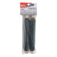 TOPTRADE drôt viazací, poplastovaný, zelený, O 0,65 (0,55) mm / 100 g, súprava 2 ks (1)