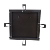 TOPTRADE poklop šachtový, oceľový, lakovaný, 750 x 750 mm, čierny (6)