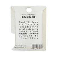 TOPTRADE zámok visiaci, mosadzný, 32 mm (3)