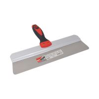 TOPTRADE stierka nerezová, guľaté rohy, duralový rám, 350 mm (1)