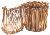 TOPTRADE drôtik s očkami, oceľový, pomedený, balenie 1000 ks, O 1,25 x 100 mm