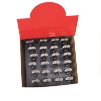 TOPTRADE nôž odlamovací, hliníkový, v predajnom kartóne, súprava 24 ks, 18 mm (1)