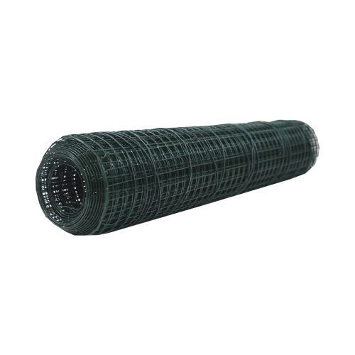 TOPTRADE sieť zváraná, poplastovaná, zelená, 13/0,8 mm, 500 mm x 10 m (3)