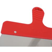 TOPTRADE stierka nerezová, úzka, plastová rukoväť, 250 mm (2)