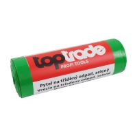 TOPTRADE vrecia na triedený odpad, recyklačné, zelené, balenie 8 ks, 40 µm, 120 l (1)