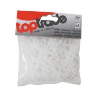 TOPTRADE krížiky plastové, špárovacie, 2,5 mm / 200 ks