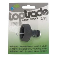 TOPTRADE adaptér dvojzložkový, vnútorný závit, 3/4"