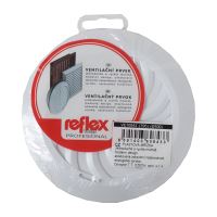 TOPTRADE mriežka vetracia, plastová, biela, guľatá, O 135/100 mm (1)