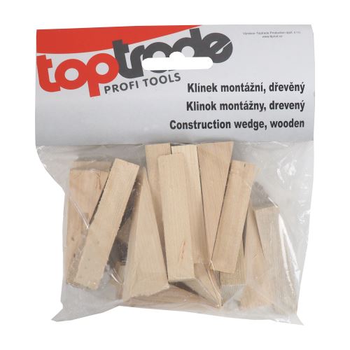 TOPTRADE klinky drevené, montážne, balenie 20 ks, 100 x 20 x 30 - 1 mm (1)