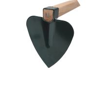 TOPTRADE motyka srdcová, s násadou, 160 x 140 mm (2)