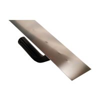 TOPTRADE hladítko nerezové, s plastovou rukoväťou, hladké, 270 x 130 mm, hobby (1)