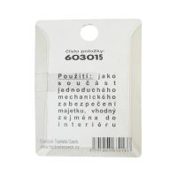 TOPTRADE zámok visiaci, mosadzný, 60 mm (3)