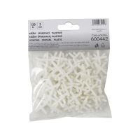 TOPTRADE krížiky plastové, špárovacie, 3 mm / 150 ks (1)