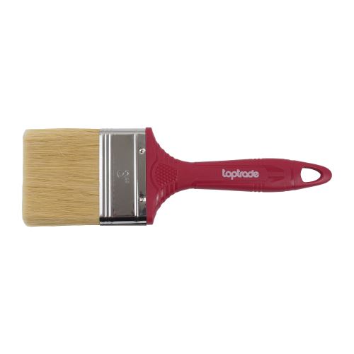 TOPTRADE štetec natieračský, TopBrush, s plastovou rukoväťou, šírka 3" / 70 mm, uni