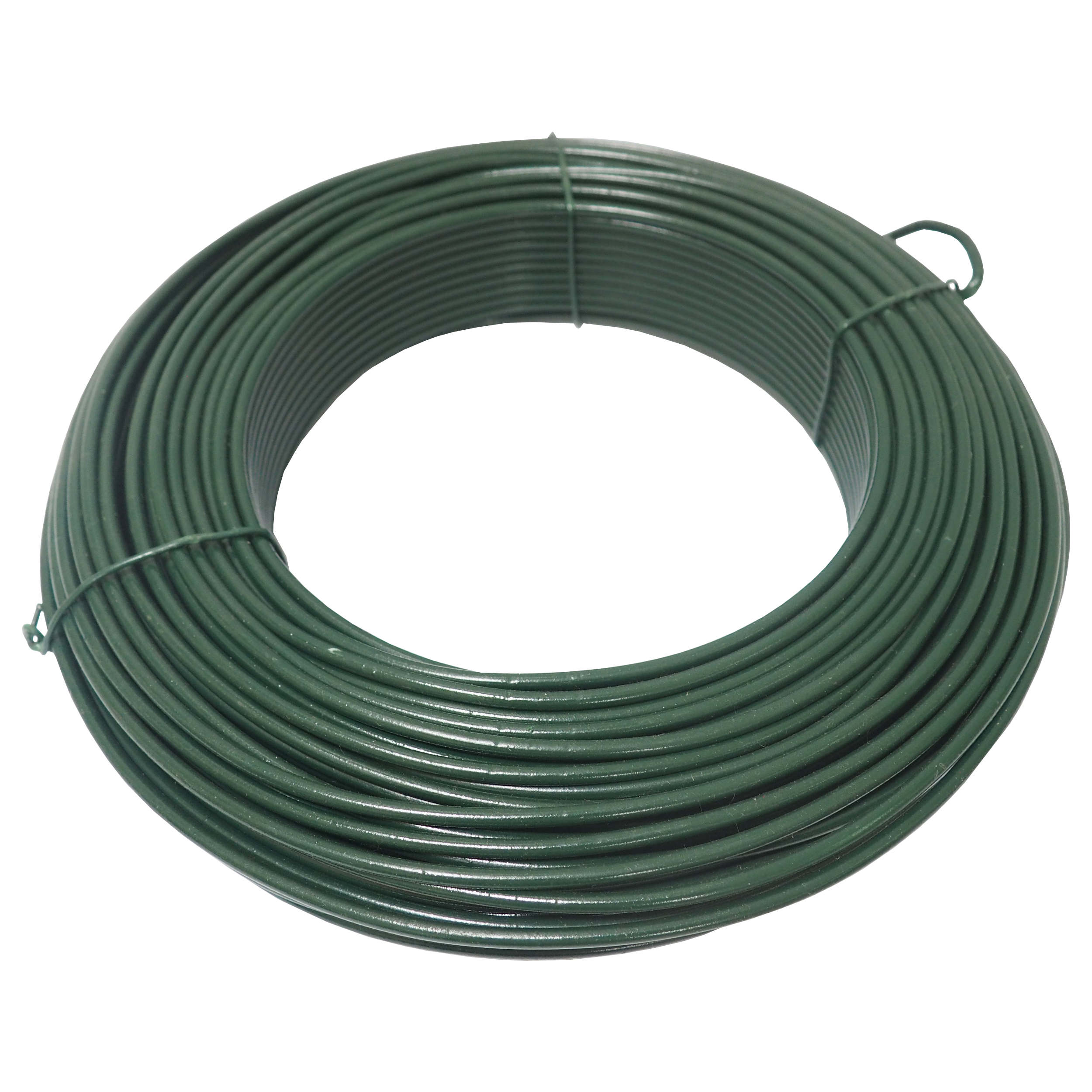 Drôt napínací, poplastovaný, zelený, O 3,4 mm / 26 m