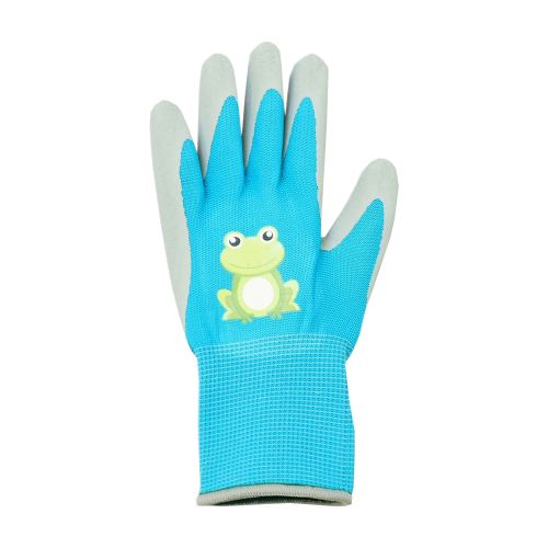 rukavice FLORASTAR MINI, záhradné, detské, s latexovým povrchom a úpletom, veľkosť 4 (1)