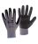 rukavice NAPA, s úpletom, šedo - čierne, veľkosť 7