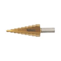 TOPTRADE vrták stupňový, HSS, do kovu, 4 – 20 mm, 9 stupňov (3)