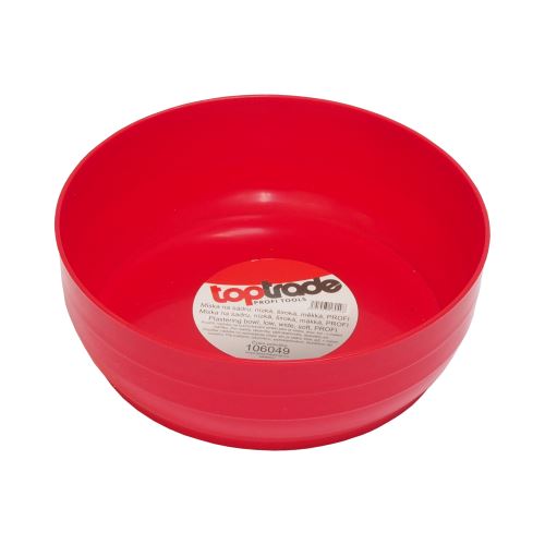 TOPTRADE miska plastová, nízká, široká, na sadru, mäkká, 50x150x125 mm,profi