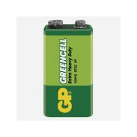 batérie GP Greencell, zinkovo - chloridová, 6F22, plochá, blister 1 ks, 9 V