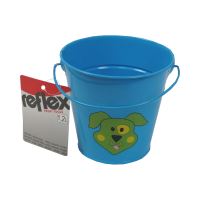 TOPTRADE náradie záhradné, detské - vedro, kovové, modré, 1,2 l (1)