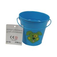 TOPTRADE náradie záhradné, detské - vedro, kovové, modré, 1,2 l (2)