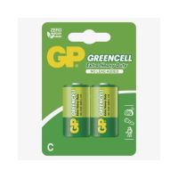 batérie GP Greencell, zinkovo - chloridová, R14, malé mono C, blister 2 ks, 1,5 V
