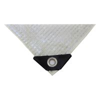TOPTRADE plachta krycia, priehľadná, s kovovými okami, 2 x 3 m, 120 g / m2 (1)