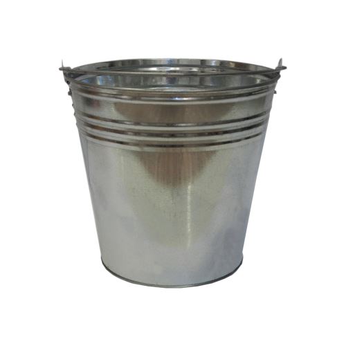 TOPTRADE vedro pozinkované, 12 l BAZAR - vzhledové vady, drobná rez