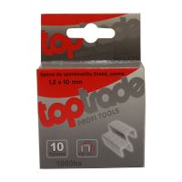 TOPTRADE spona do sponkovačky, pozinkovaná, široká, balenie 1000 ks, 1,2 x 12 mm (1)