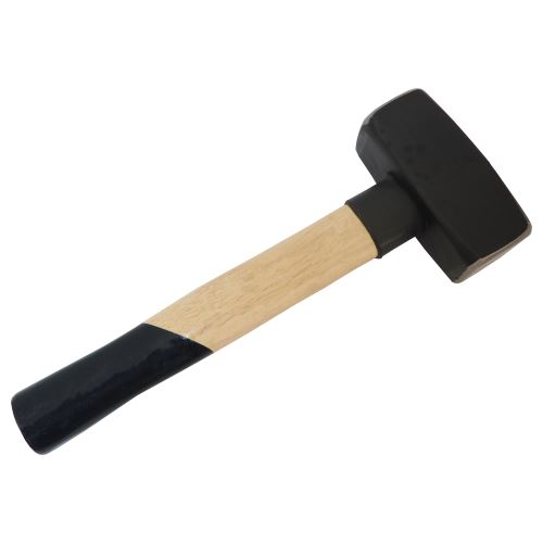 TOPTRADE palica obojstranná, s drevenou násadou, 1500 g