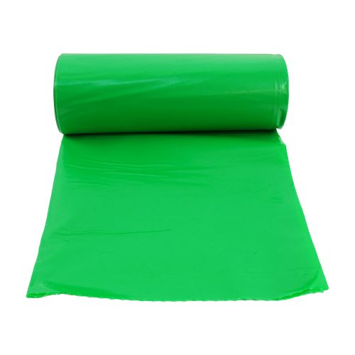 TOPTRADE vrecia na triedený odpad, recyklačné, zelené, balenie 8 ks, 40 µm, 120 l