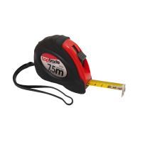 TOPTRADE meter zvinovací, s pogumovaným obalom a magnetom, 25 mm x 7,5 m