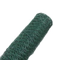 TOPTRADE pletivo králičie, poplastované, zelené, 13/0,9 mm, 500 mm/5 m (4)