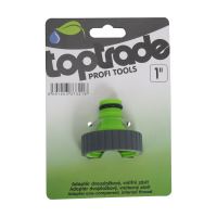 TOPTRADE adaptér dvojzložkový, vnútorný závit, 1“ (1)