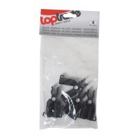 TOPTRADE spona plastová, na tyče záhradné, nastaviteľná, O 11 mm / 4 ks (1)