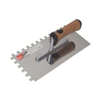 TOPTRADE hladítko nerezové, s EKO rukoväťou, zub 10 mm, 270 x 130 mm, profi (7)