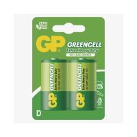 batérie GP Greencell, zinkovo - chloridová, R20, veľké mono D, blister 2 ks, 1,5 V (1)