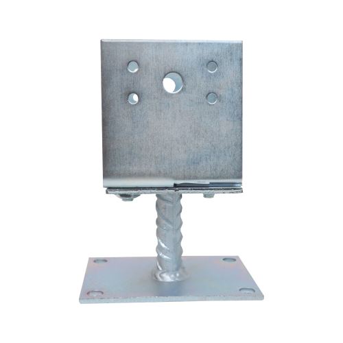 TOPTRADE pätka kotevná, staviteľná, na skrutky, 80 - 150 mm x 90 mm, pozinkovaná (7)