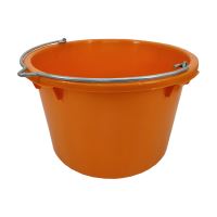 TOPTRADE nádoba plastová, extra pevná, oranžová, 40 l, s certifikáciou TÜV/GS