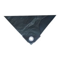 TOPTRADE plachta krycia, antracit, s kovovými okami, 10 x 15 m, 100 g / m2 (1)