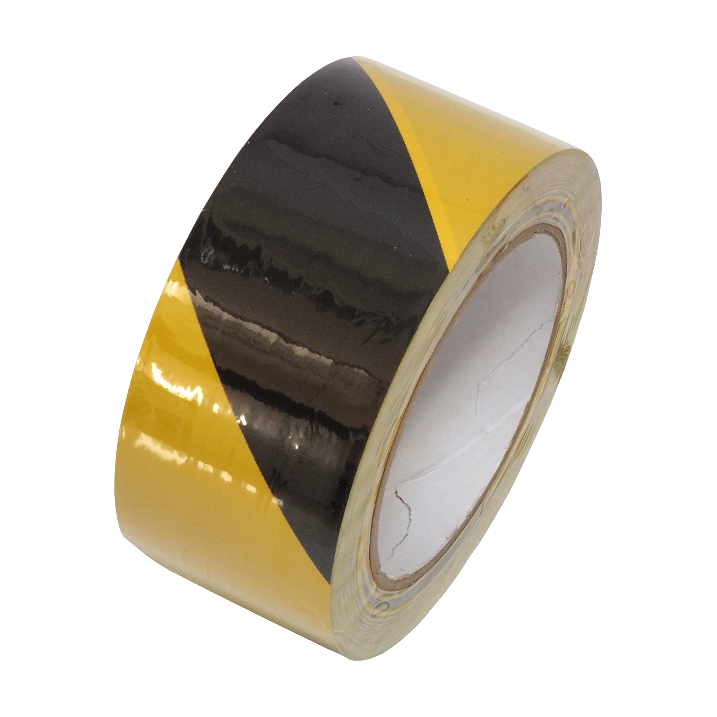 Páska výstražná, lepiaca, PVC, čierno - žltá, 50 mm x 33 m