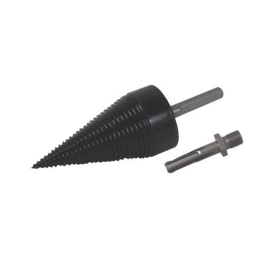 TOPTRADE trn štiepací, na drevo, 2 x adaptér 65 mm, SDS+ a šesťhran,  42 x 92 mm