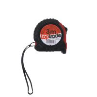 TOPTRADE meter zvinovací, s pogumovaným obalom a magnetom, 16 mm x 3 m, profi