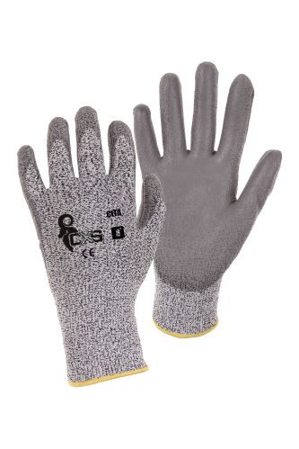 rukavice CITA, protiporezové, sivé, veľkosť 7