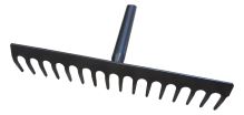 TOPTRADE hrable štandard, 12 zubov, kovové, kovová násada, dĺžka 1500mm, Profi (1)