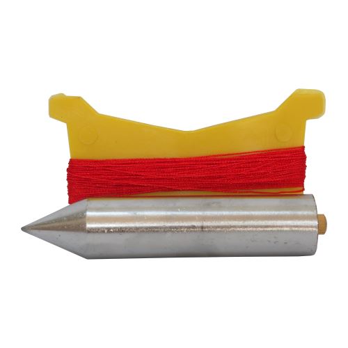 TOPTRADE olovnica pozinkovaná, s povrázkom, súprava, 300 g / 15 m