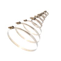 TOPTRADE spona nerezová, hadicová, sada 10 ks, 12 – 22 mm